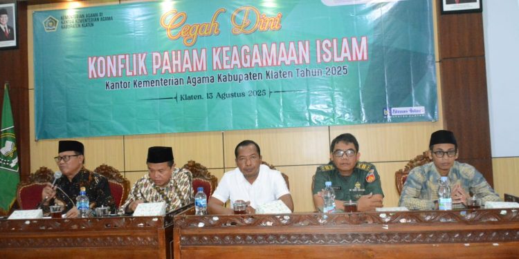 Kemenag Klaten Gelar Dialog Cegah Dini Konflik Paham Keagamaan: Biar Gesekan Jadi Pelukan